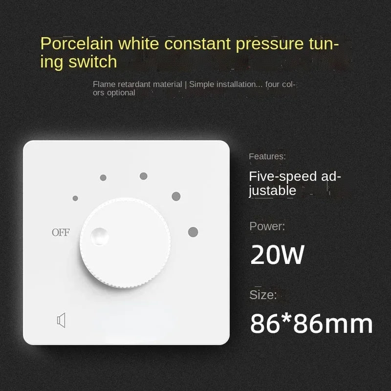 Constant pressure horn adjust volume switch, background music sound control switch controller, sound control knob horn regulator