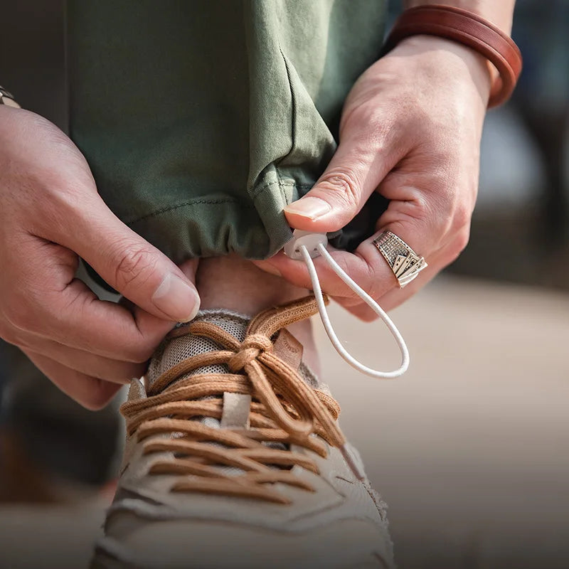 ខោ Maden Vintage Khaki Easy សម្រាប់បុរស ចង្កេះយឺត ខោត្រង់ ខោជិះស្គីតប៊ដ ខោ Jogger ខោចងកជើង