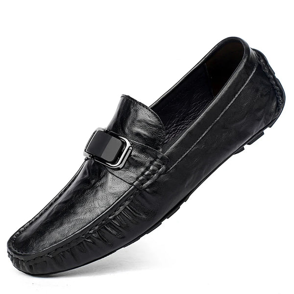 Spring Autumn Mens Luxury Loafers Men Slip On Leather Shoes Driving Loafer Shoes Big Size 46 47 Dropshipping