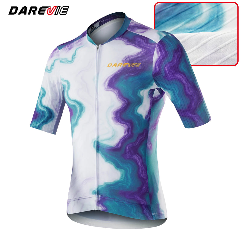 អាវយឺតជិះកង់ DAREVIE Aero ល្បឿនលឿន UV 40+ Pro Level សម្រាប់បុរស អាវ Maillot ស្រូបយកសំណើម ស្ងួតរហ័ស