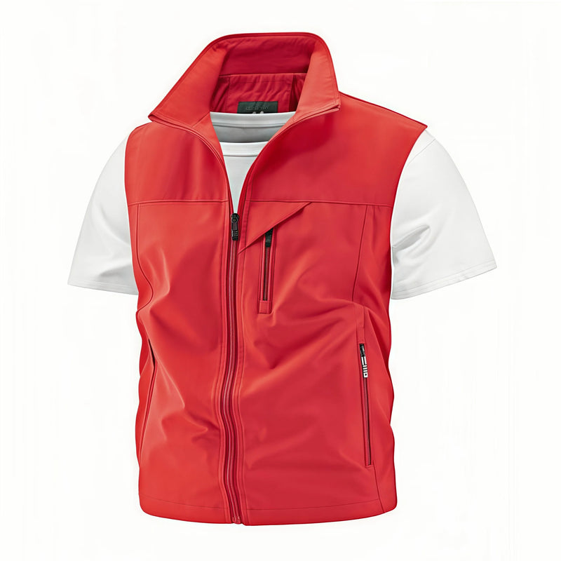 Trendy Fishing Vest Multi-Pocket Vest High-End Custom Text Logo Printed Brand Work and Leisure All-Match