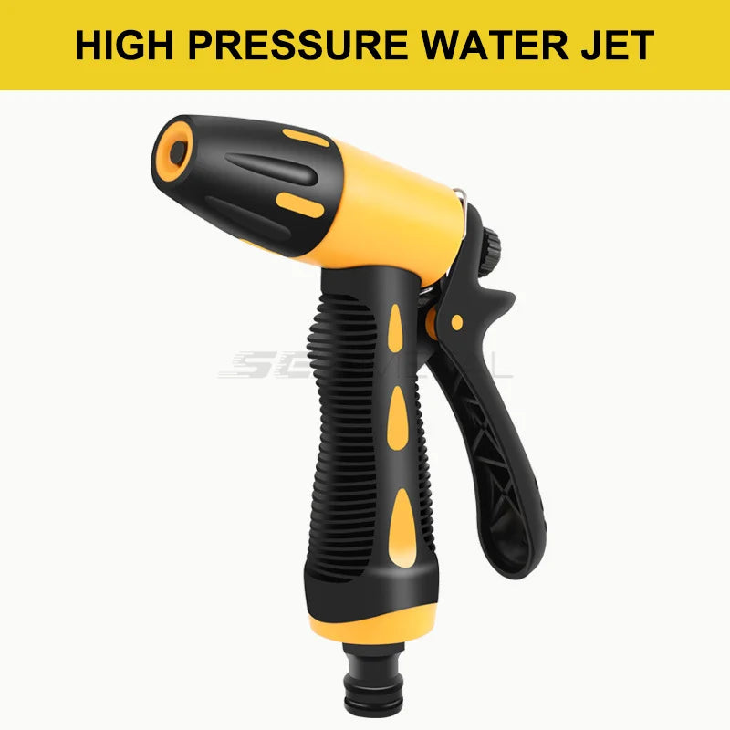 SEAMETAL High-pressure Car Wash Gun Nozzle 10 meter Water Pipe with Car Wash Tool Set Extension Water Hose for Car Accessories