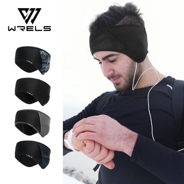 WRELS Winter Ear Muffs Warmers Headband Sweatband Running Headband Warm Head Wraps Sport Earmuff for Women Outdoor Sports