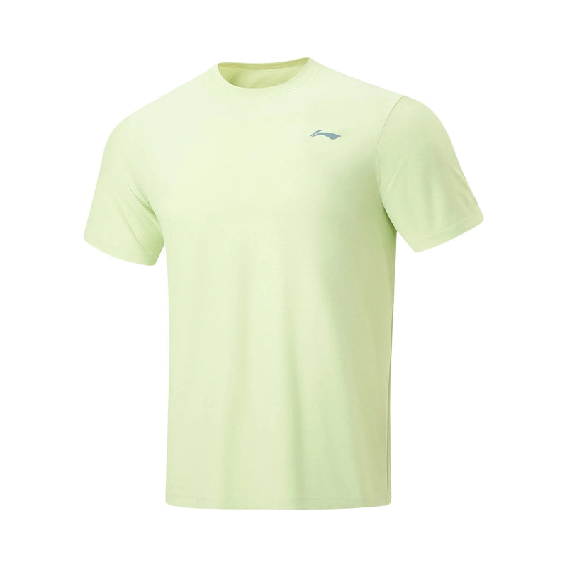 អាវយឺតហាត់ប្រាណបុរស Li-Ning LN ស្ងួតលឿន 88% Polyester 12% Elastane ទំហំធម្មតា អាវហាត់ប្រាណ LiNing ដែលមានខ្យល់ចេញចូលបាន ATSW165