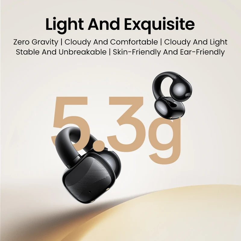 UGREEN Open Ear Clip Wireless Earbuds Bluetooth Sports Earphones Headphones in Mic with Earhooks & Ear Hook