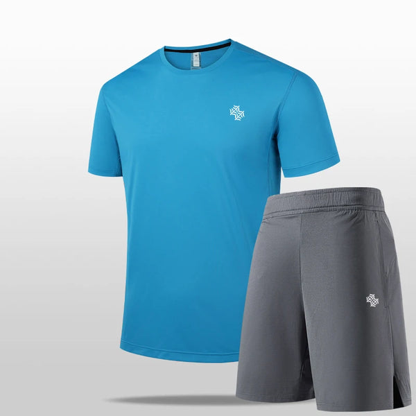 SBWL Summer 2026 Men's High-Quality Outdoor Sports Short-Sleeved Shorts Set for Daily Casual Beach Wear Tops