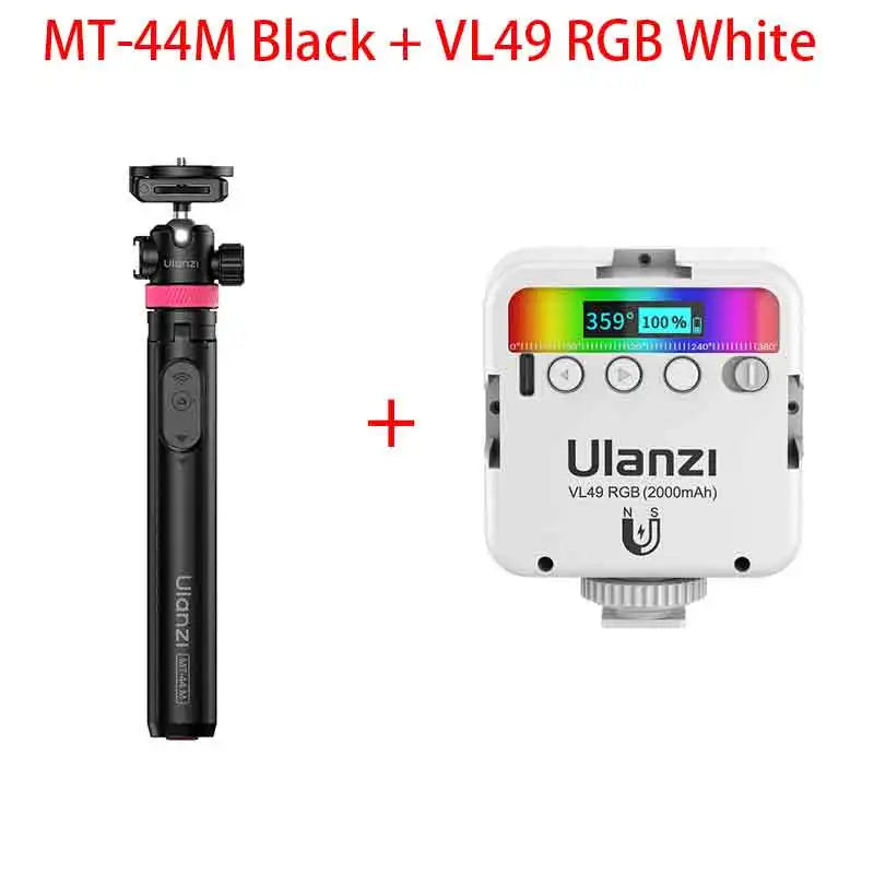 ជើងទម្រកាមេរ៉ា Ulanzi MT-44M ទំហំ 1.49 ម៉ែត្រ Magsafe Tripod សម្រាប់ iPhone Android ស្មាតហ្វូនកាមេរ៉ា DSLR Selfie Stick ជាមួយក្បាលបាល់ 360° សម្រាប់ Vlog Live