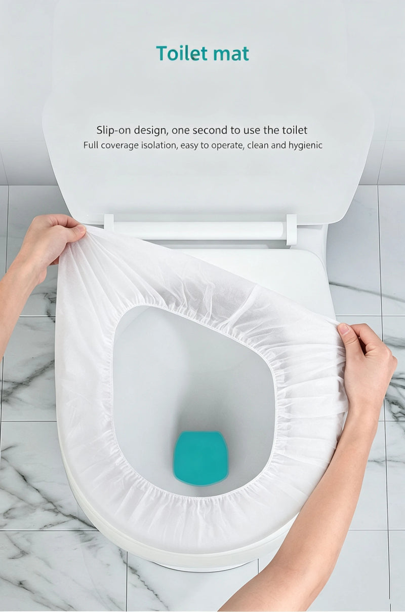 Disposable Toilet Cover, Independent Packaging, Thick Non-Woven Fabric, Portable, Disposable Travel Toilet Seat, Hotel Specific