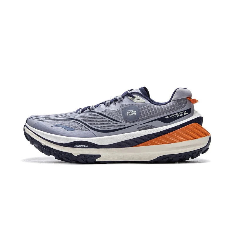 Li-Ning Men's DI LU V2 Trail Running Shoes Long Distance BOOM Cushion LiNing Wearable Anti-Slip Sneakers ARNV001