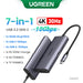 UGREEN 10Gbps USB C HUB 4K60Hz Type C to HDMI RJ45 Ethernet PD100W for MacBook iPad Huawei Sumsang PC Tablet Phone USB 3.0 HUB 10Gbps 7-in-1 4K30Hz CHINA