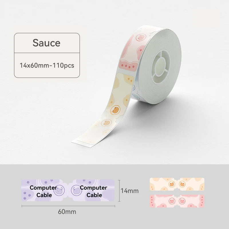 Niimbot Thermal Printer Labels 1 Roll of Self-adhesive Label Paper for D110 D11 D101 H1 H1S Bluetooth Label Maker