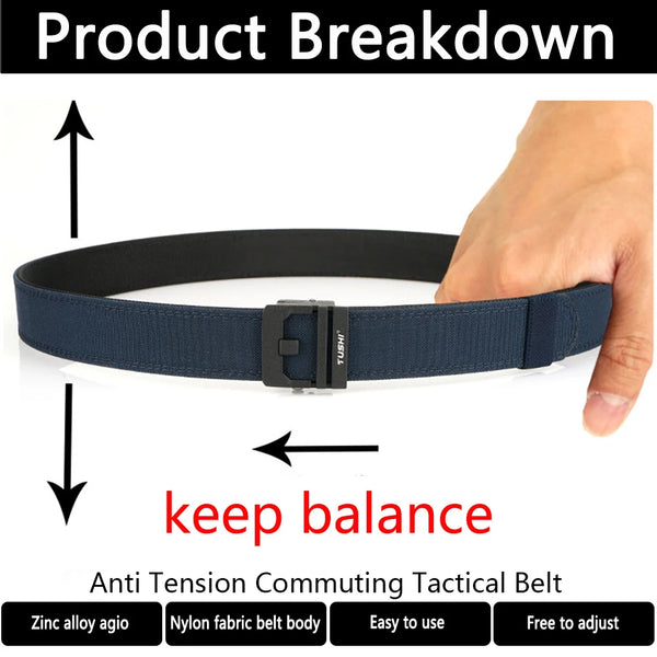 TUSHI Jeans Trousers Pants Tactical Gun Belts Adjustable Lock Braided Belts with Buckle Unisex Strap Woven Military IPSC Belt