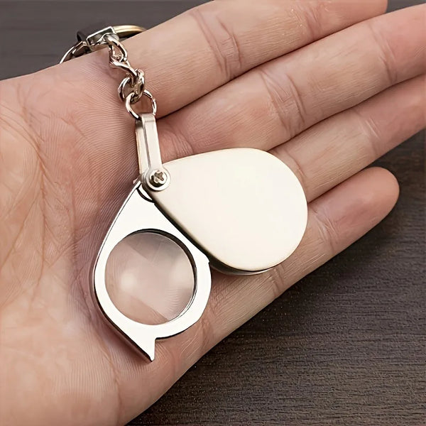 1pc 20X Magnifying Glass with UV-Resistant Coating and Sturdy Metal Frame,High Quality Glass Lens,for Reading and Fine Work.