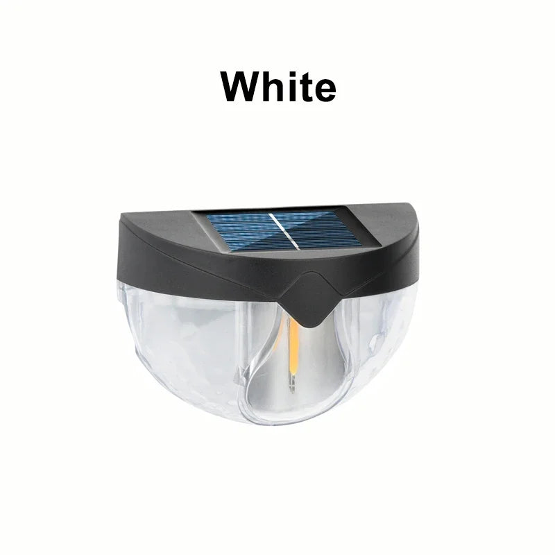 Solar Powered Outdoor Lights IP44 Waterproof Garden Decorative Solar Fence Lamp for Porch Yard Garden Fence Path