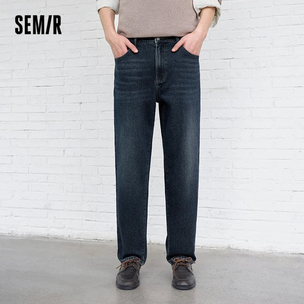 ខោខូវប៊យបុរស Semir ក្រណាត់ជក់ទន់ សមល្មម ជើងត្រង់ ឆ្នាំ២០២៦ រដូវរងាថ្មី ស្លៀកប្រចាំថ្ងៃ ស្ទីលធម្មតាសម្រាប់ទីក្រុង