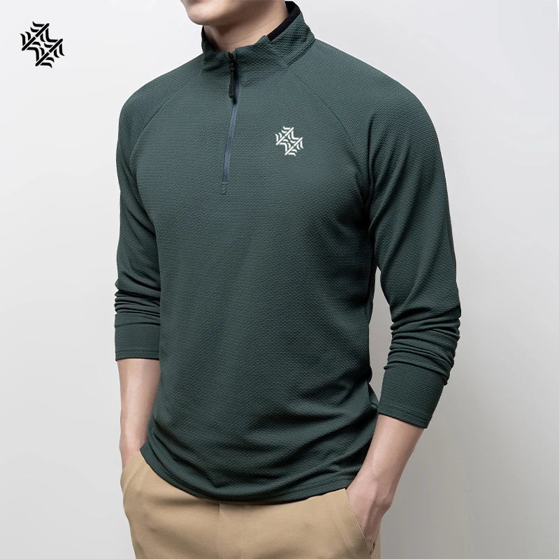 SBWL Autumn/Winter High Quality Men's/Women's Outdoor Sportswear Fashion Business Casual Breathable Long Sleeve T-Shirt Tops