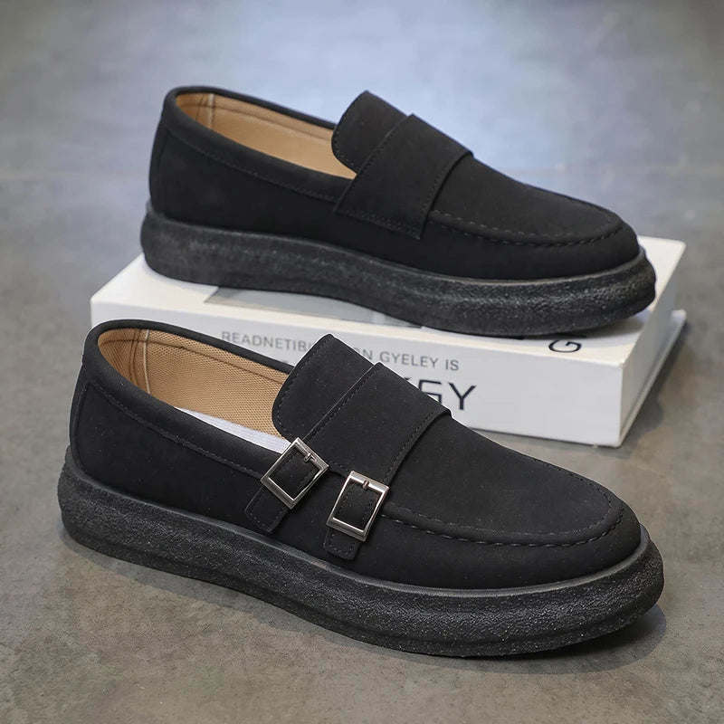 Men's slip on Lazy casual shoes four seasons new breathable light soft-sole non-slip comfort youth Joker outdoor walking shoes
