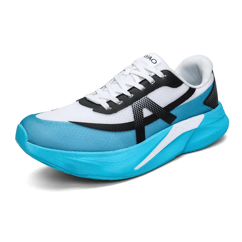Men's sneakers Four seasons soft sole outdoor racing casual running shoes breathable lightweight Thick sole speed sports shoes