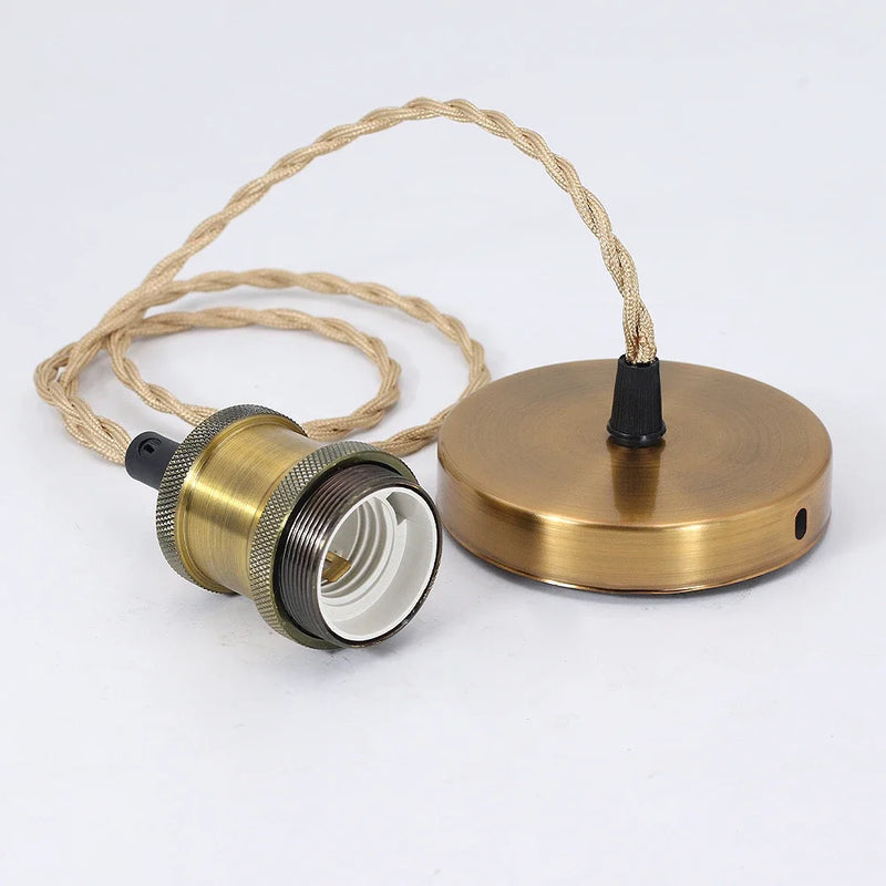 ចង្កៀងព្យួរ LED បែប Vintage ជើងទ្រចង្កៀង E26 E27 រន្ធដោត 110V 220V ចង្កៀង E27 សម្រាប់គ្រឿងបន្ថែមចង្កៀងព្យួរបែប Retro DIY