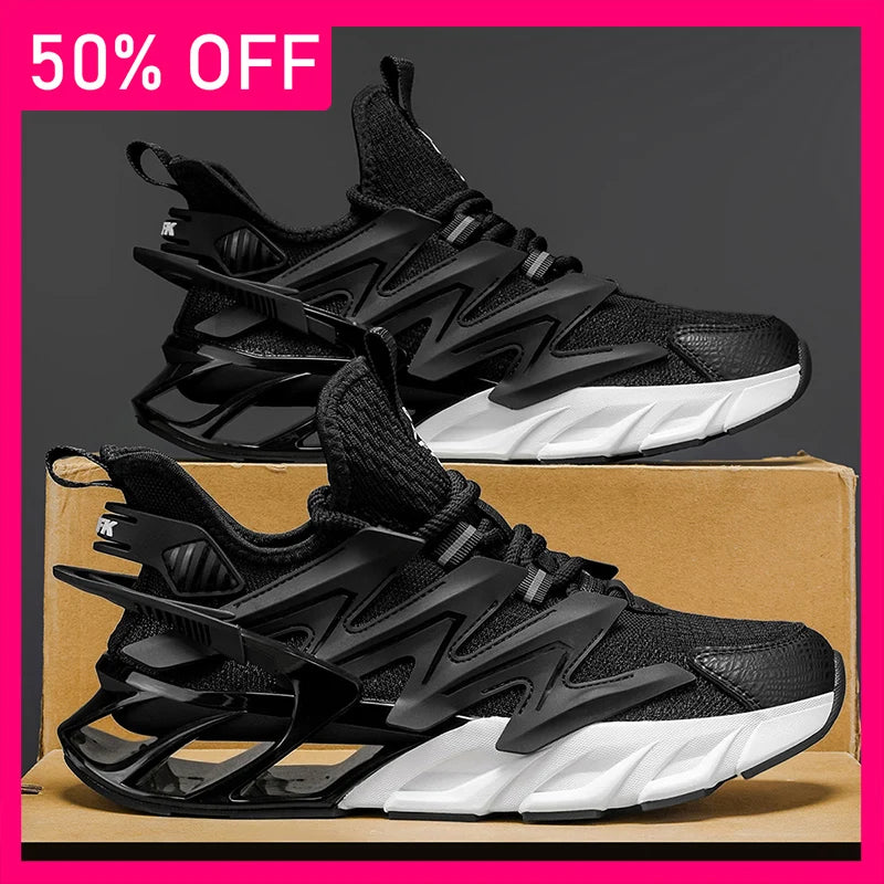 Men Sneakers New Thick Soles Rebound Shock Absorption Comfort Versatile Sneakers Teenagers Road Jogging Fitness Shoes for Men
