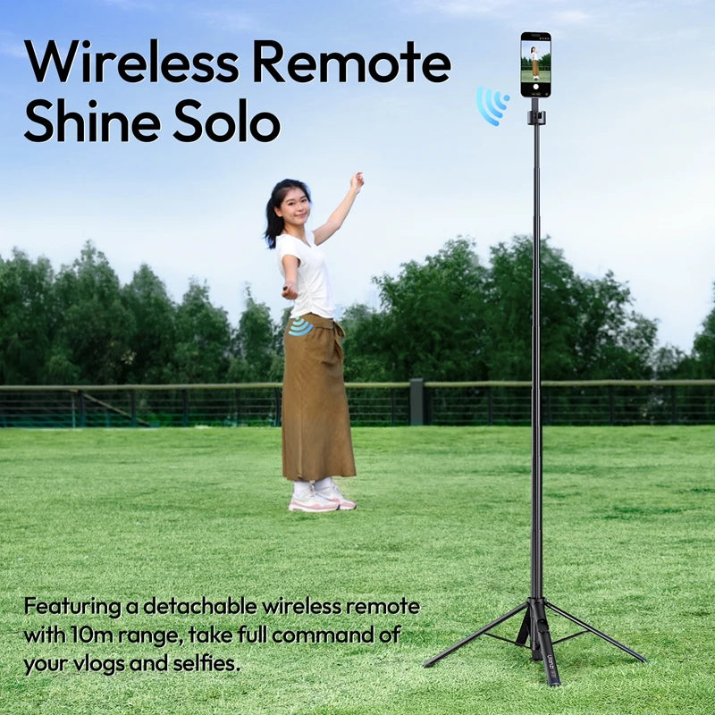 ជើងទម្រទូរស័ព្ទ Ulanzi SK-21 1.8M ម៉ាញេទិកបើកដោយស្វ័យប្រវត្តិ ជើងទម្រទូរស័ព្ទ សម្រាប់ Iphone 17 16 Pro Max Android ទូរស័ព្ទ 10M ប៊្លូធូស បញ្ជា Vlog