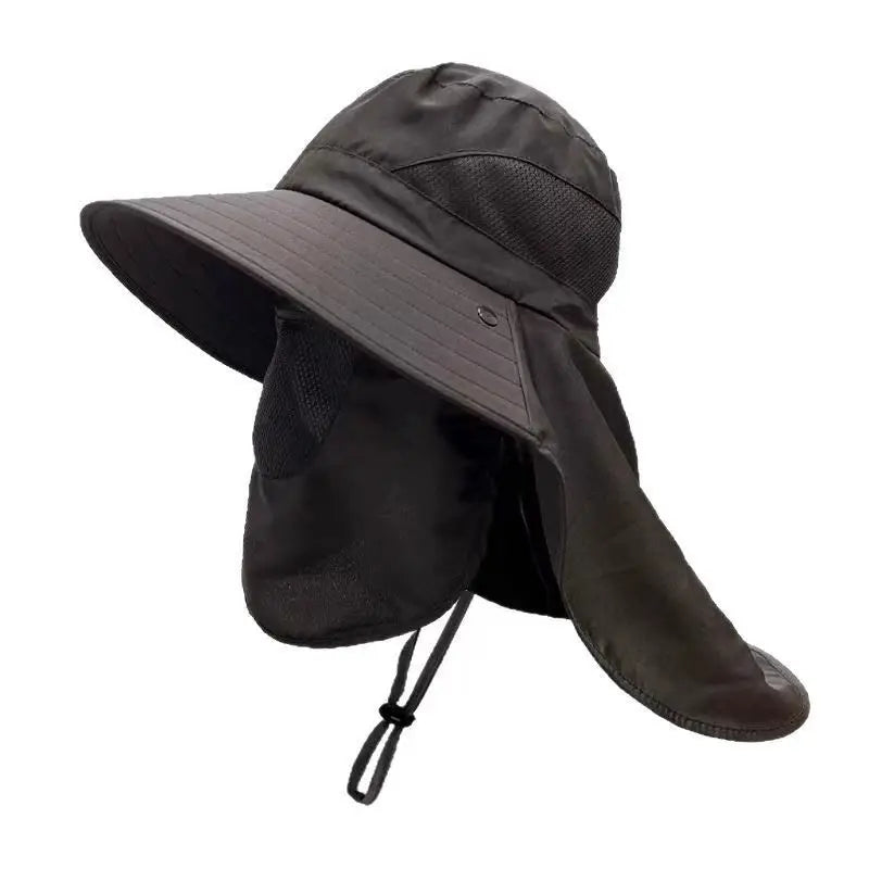 1pc Fishing Hat, Breathable Wide Brim Sun Hat for Men Outdoor Activities,Hiking Trekking,Fishing, 4 Colors Available