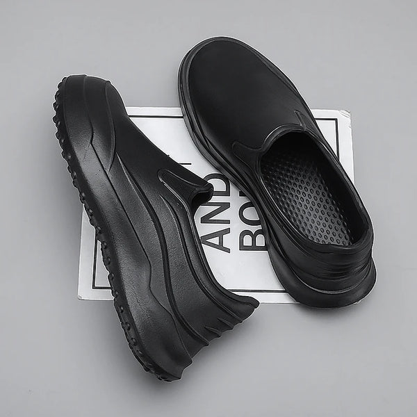 Hotel Chef Shoes Summer New Light Waterproof Non-Slip Oil-Proof Kitchen Work Shoes Men's Fashion Casual EVA Outdoor Walking Shoe