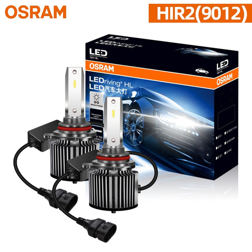 OSRAM LED H4 H7 H11 HIR2 HB3 LEDriving YLZ Car Headlight H1 H8 H16 9012 9005 9006 HB4 6000K Bright White LED Original Lamps, 2X HIR2(9012)