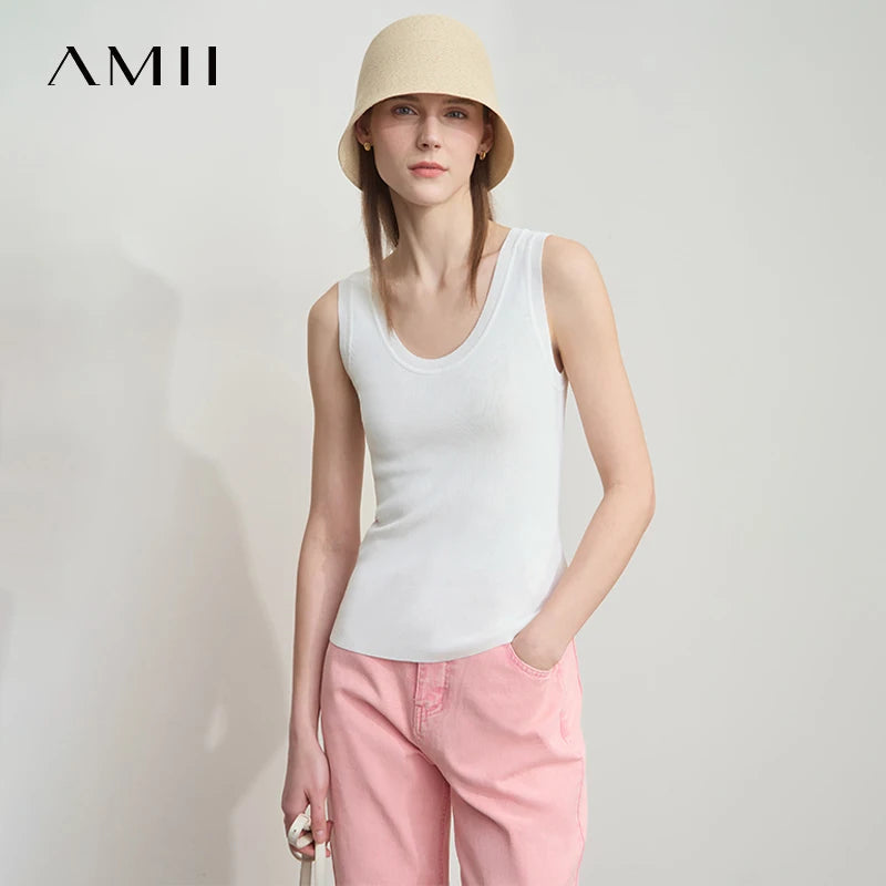 អាវក្រៅ AMII រដូវក្តៅថ្មីសម្រាប់នារី 2026 អាវករាងអក្សរ U ដៃខ្លី អាវធម្មតា ម៉ូដសម្រាប់នារីការិយាល័យ 12542214