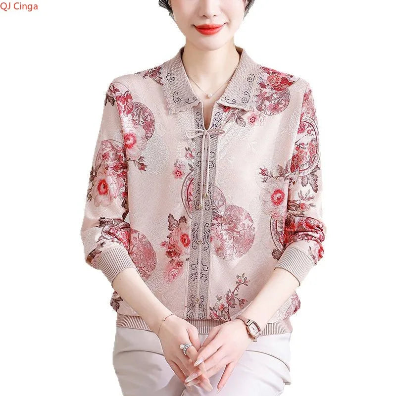 2026 Spring Women's Long-Sleeve Collared T-Shirt, Fashionable Casual Pullover, Available in Blue, Purple, and Red.