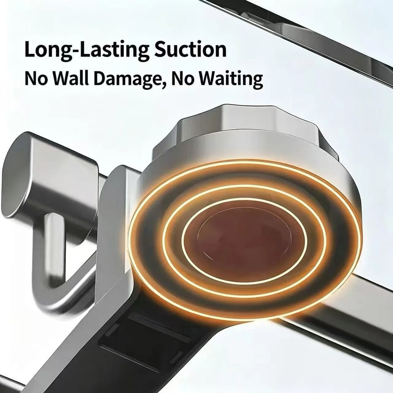 Bathroom Suction Cup Type Foldable Towel Rack Storage Rack Without Punching Holes, Bathroom Wall Hanging Pole, Hand Towel Rack