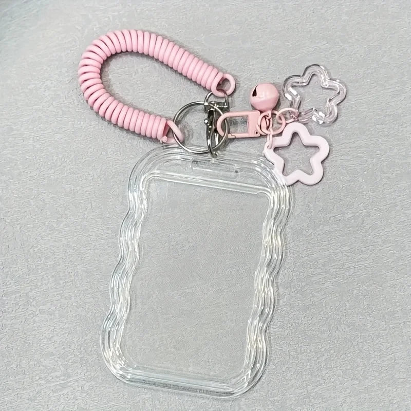 1set Heavy Duty Retractable ID Holder with Keychain Wrist Strap,Anti-Theft Design,ID Card Studen,Campus Id,Back-To-School Season