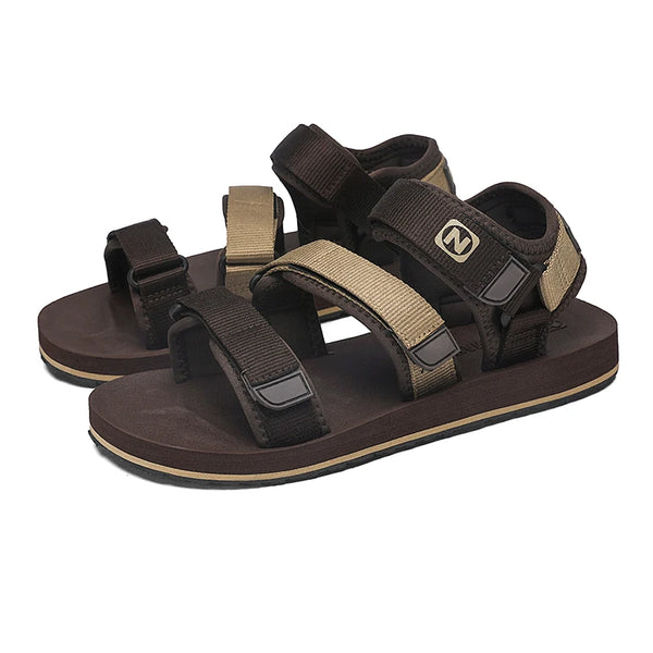 Mens Gladiator Sandals Adjustable Open Shoes Rome Style Summer Casual Flat Sandal Breathable Hook&Loop Plus Big Size 50 51 52