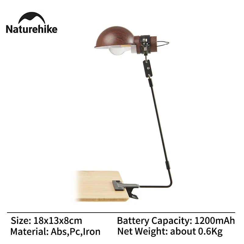 Naturehike Camping Clip Light Outdoor Camping Tent Hanging Lamp LED Rechargeable Portable Lighting Desktop Clip Table Lamps