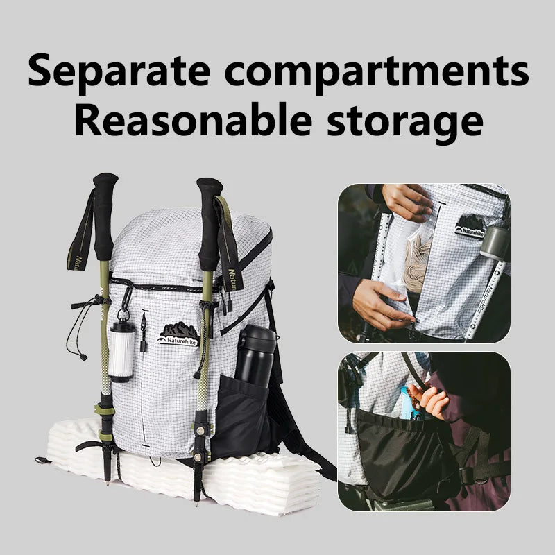 Naturehike Helium Series 25L Outdoor Hiking Mountaineering Backpack Large Capacity Shoulder Bag Casual Commuter Backpacks