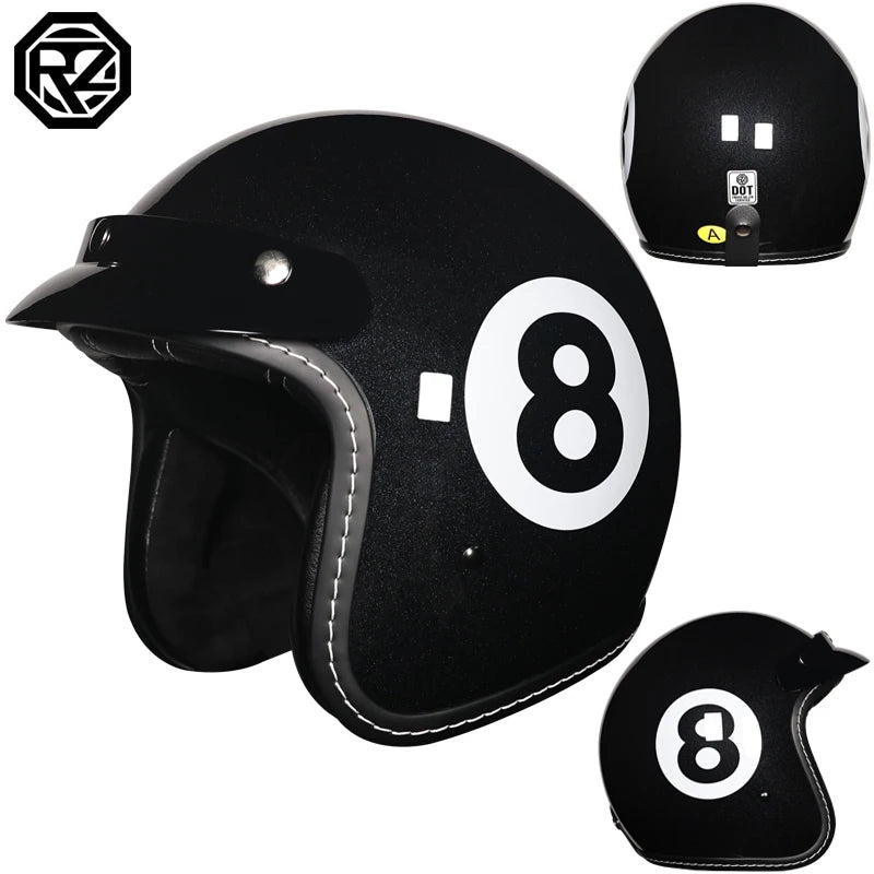 2025 couple retro 3/4 motorcycle helmet cascos para motos small helmet body personalized semi covered helmet casco moto