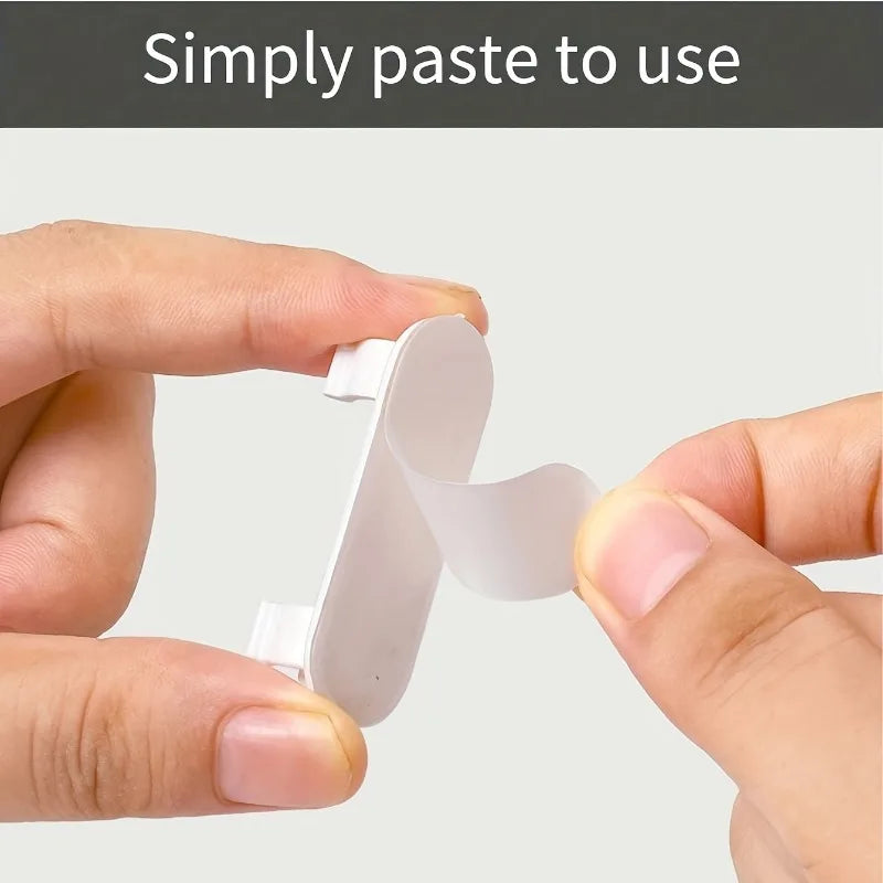 5/10pcs Adjustable Cable Clips,Sticky Wire Organizers for TV,PC,Under Desk Wall Cord Management for Home Office.cable management