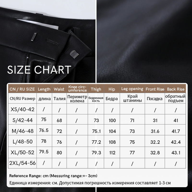 Amii Women's Faux Leather Trousers Vintage Wide Leg Loose Fit Casual Commuter Winter Cropped Capri Pants Woman Bottoms 12624004
