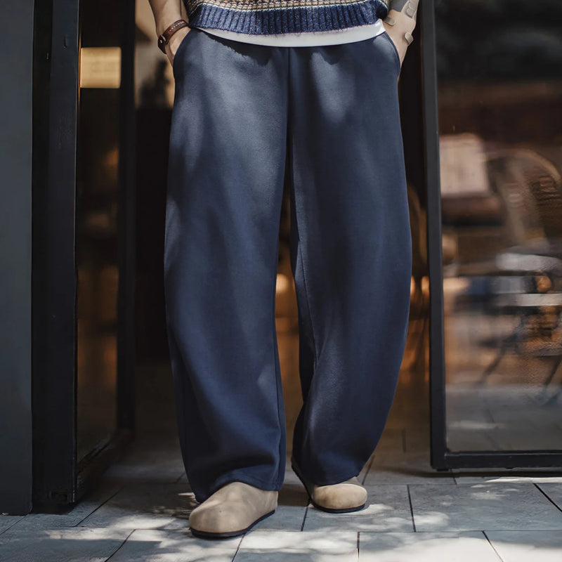 ខោ Maden បុរស Vintage Workwear Flare Pants Bootcut Sweatpants Streetwear Casual Pants American Retro City Boy Style Long Pants
