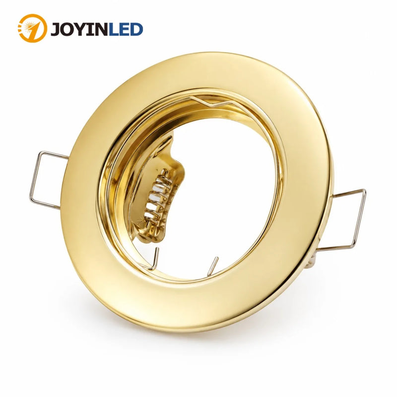 JOYINLED Gold Recessed Downlight Frame Trim Ring 1/2/10PCS GU10 MR16 Spotlight Holder Fitting 60mm Cut Out Ceiling Lamp