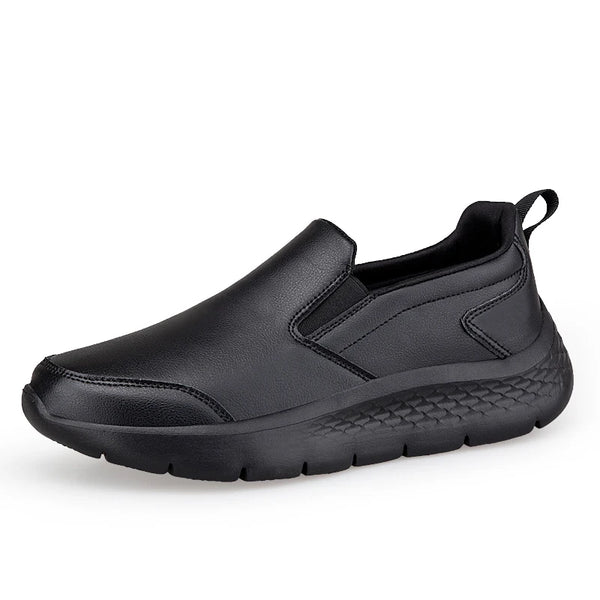 Plus Big Size 47 48 Men's Slip-On Leather Sneakers Casual Sports Walking Shoes Waterproof Comfortable Sneakers