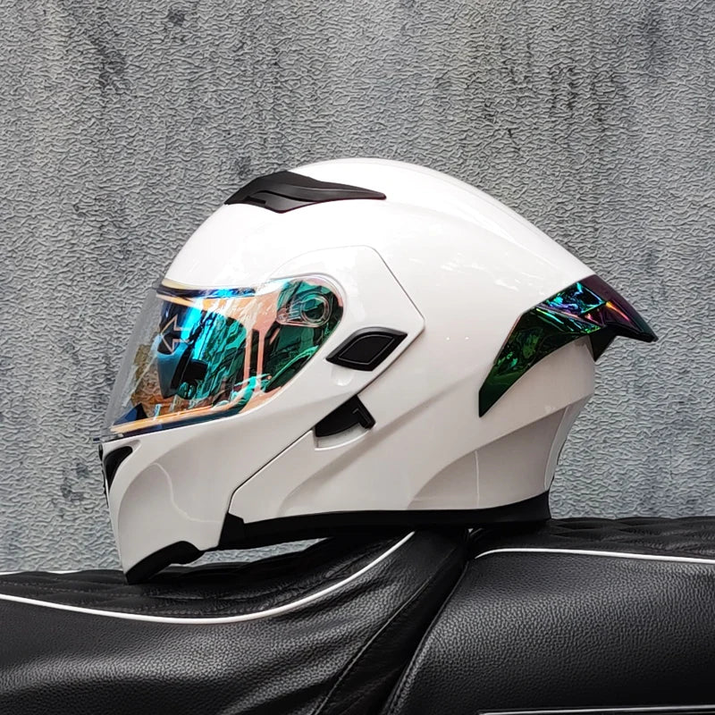 ORZ's latest high-quality modular flip helmet cascos para motos motorcycle dual lens full helmet capacity DOT approved