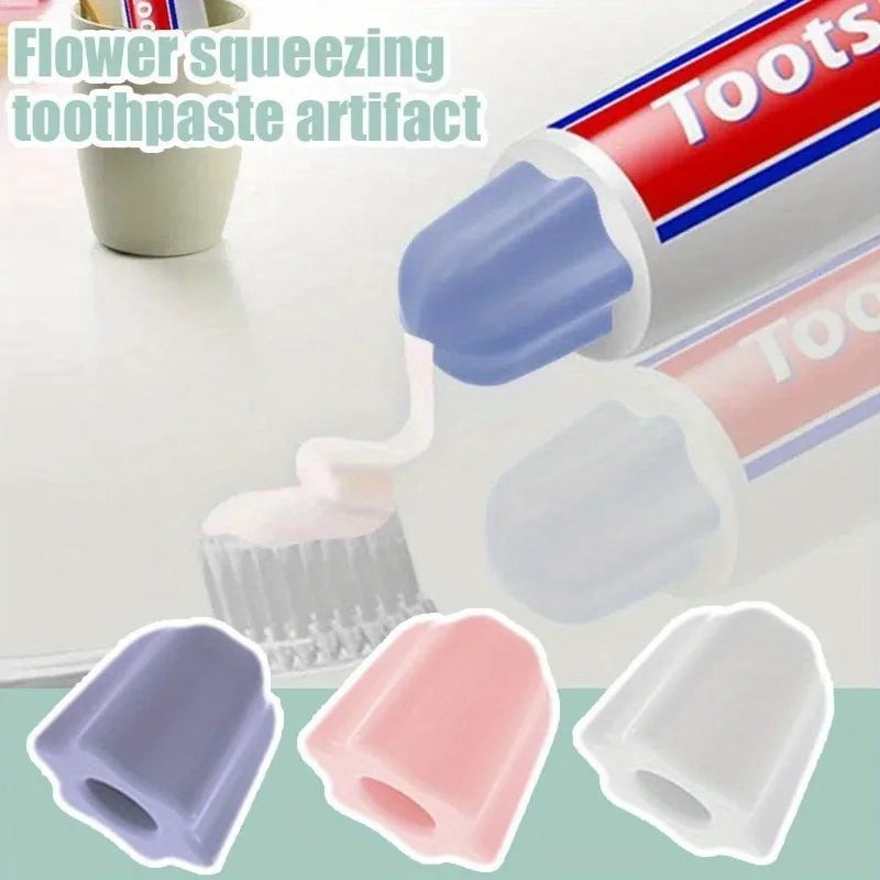 2pcs Self-Closing Toothpaste Cap  Cap-Free Hygienic Lid, Dust-Proof Tube for Bathroom, Travel & for Use - No-Maintenance Cap