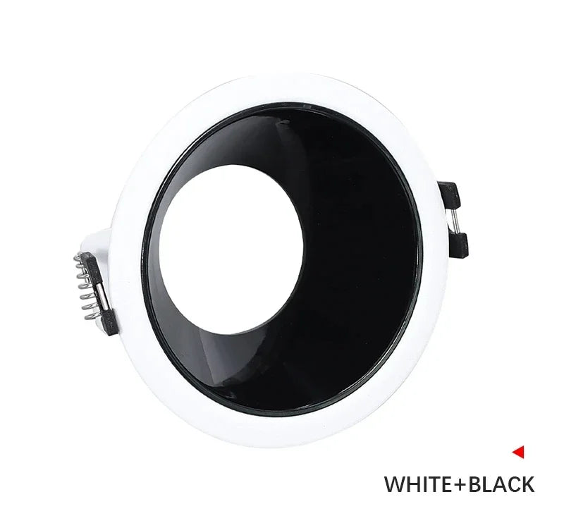 អំពូល LED រាងមូល GU10 អំពូល Downlight ស៊កចូលជាមួយស៊ុមអាលុយមីញ៉ូម MR16 គ្រឿងបន្លាស់អំពូល MR16 GU10 មិនអាចលៃតម្រូវបាន
