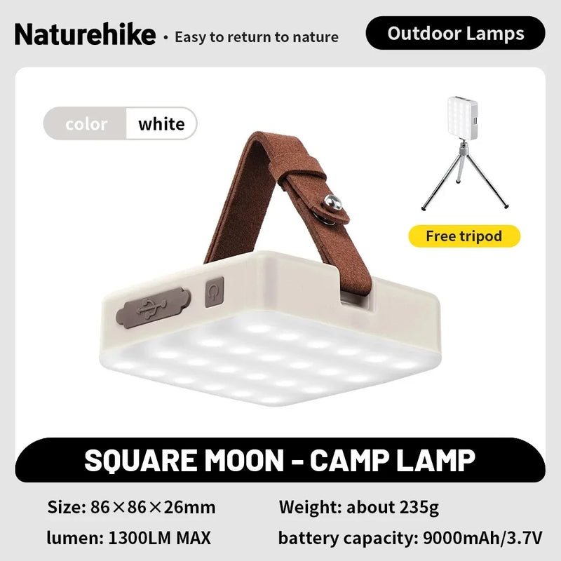 Naturehike New Camp Light Portable Emergency Lighting LED Light Multi-functional Rechargeable Outdoor Hiking Camping Light