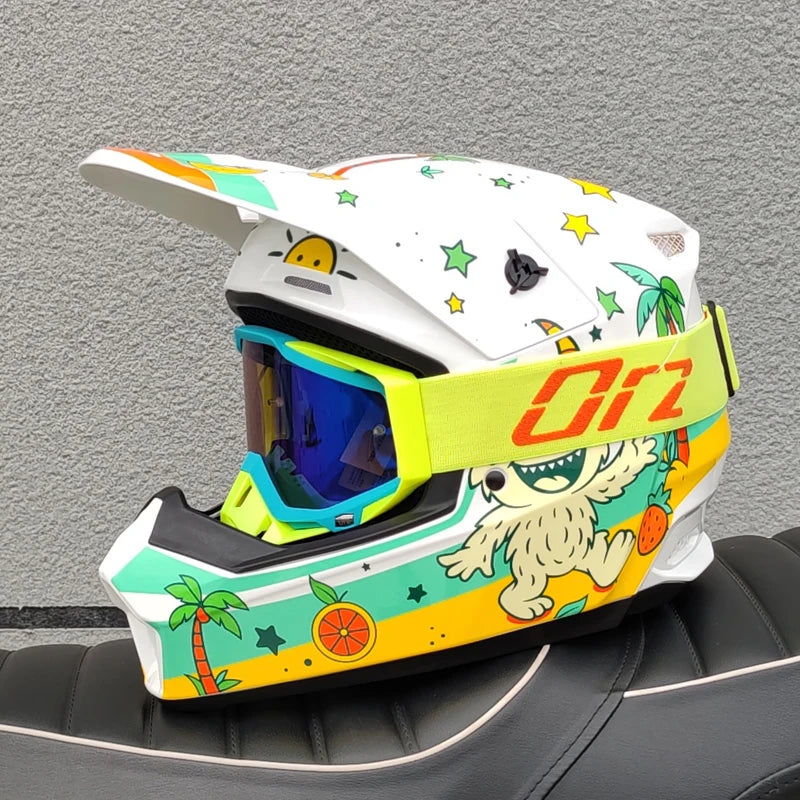 ORZ child/teenager Off Road Motorcycle Helmet Cascos para Motos ATV Mountain Bike Speed Drop DH Helmet Capacetes de Moto