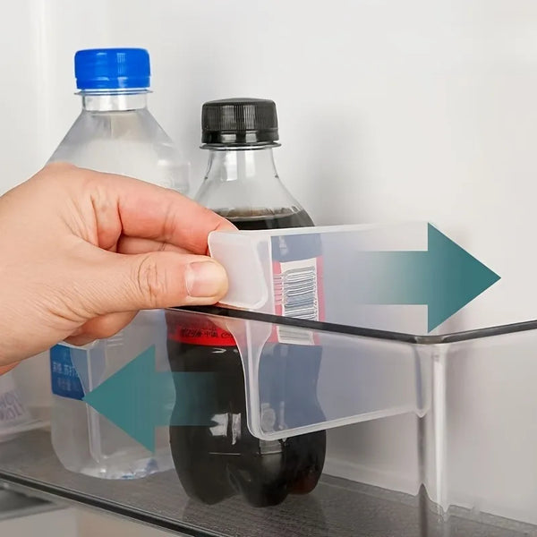 5/10pcs Adjustable Refrigerator Dividers - Multifunctional Clip-On Storage Organizers for Fridge Organization, Shelf Dividers