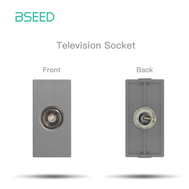 BSEED Wall Socket Internet Cat6 Parts Plastic Frame USB Type-C Charge Port TV HDMI Interface DIY Function Part Free Combination