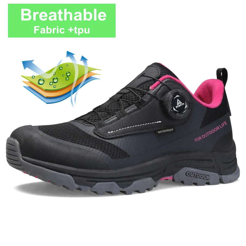 HUMTTO Waterproof Hiking Shoes for Women 2023 Winter Trekking Woman Sneakers Outdoor Women's Sports Shoe Walking Tactical Boots