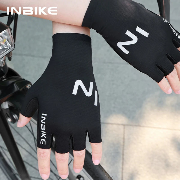 INBIKE Bike Gloves for Men Women with Anti-Slip Shock-Absorbing Pad Summer Cycling Gloves Lightweight Breathable Bicycle Gloves